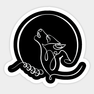 Awoo Wolf Sticker